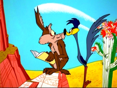 Road Runner breaks the rules.